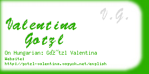 valentina gotzl business card